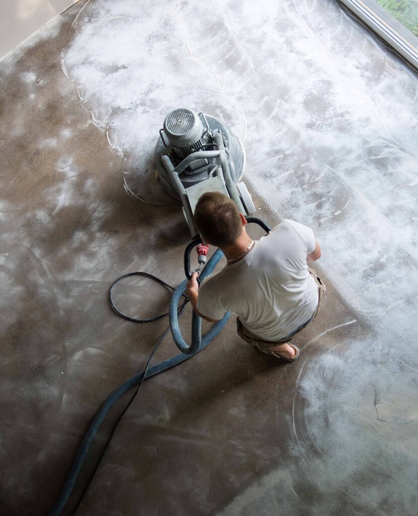 Polzin Epoxy Designs | Grinding and Sealing
